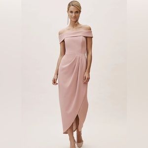 BHLDN Off-Shoulder Pink Dress